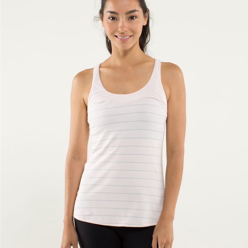 COPY - Lululemon Run: First Base Tank
Slalom Stripe Pretty Pink